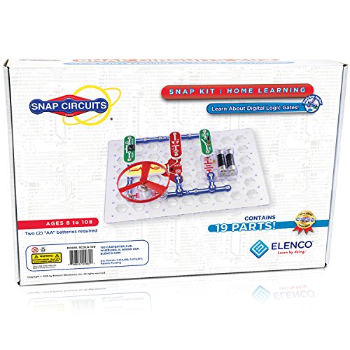 Snap Circuits Home School Education Electronics Exploration Kit | Over 30 STEM Projects | 4-Color Project Manual | 19 Snap Modules | Perfect for STEM Curriculum