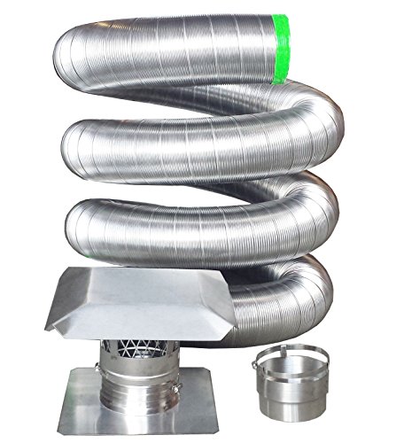 Rockford Chimney Supply RockFlex Stainless Steel Flexible Chimney Liner Insert Kit, 3 Inch x 20 Feet