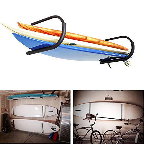 FDB SUP U Kayak Snowboard Surfboard Paddleboard Wakeboard Wall Cradle Mount Rack Canoe Hanging Wall Frame Canoeing Aquaplane Skis Indoor Storage Ceiling Rack (1 Pairs)