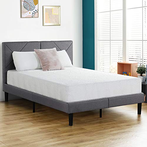 Olee Sleep 10 inch Omega Hybrid Gel Infused Memory Foam and Pocket Spring Mattress (Full),10SM02F,White