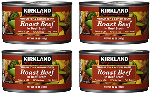 Kirkland Signature Roast Beef NET WT 12 oz (pack of 4).