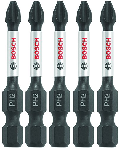 Bosch ITPH2205 5 Pc. 2 In. Phillips #2 Impact Tough Screwdriving Bit