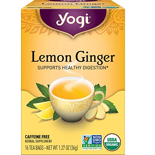 Yogi Tea - Lemon Ginger (6 Pack) - Supports Healthy Digestion - 96 Tea Bags