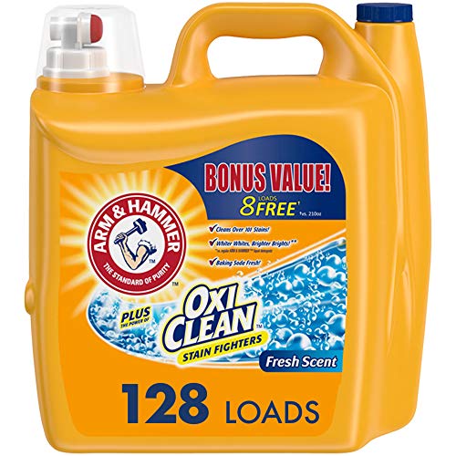 Arm & hammer OxiClean Fresh Scent Liquid Laundry Detergent, 128 loads, 224 Ounce