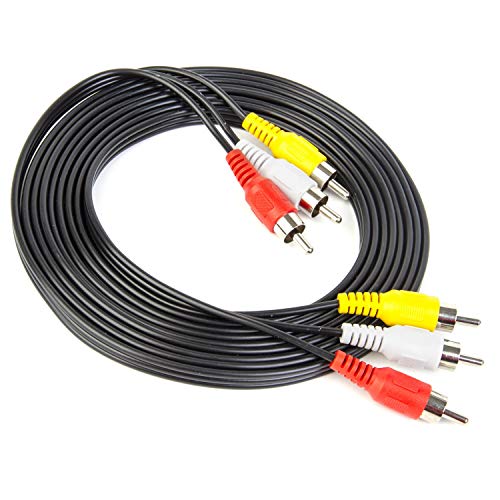 Xenocam 15FT RCA Audio/Video Composite Cable DVD/VCR/SAT Yellow/White/red connectors 3 Male to 3 Male