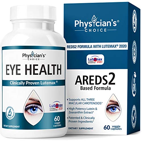 Areds 2 Eye Vitamins (Clinically Proven LuteMax 2020) Lutein and Zeaxanthin Supplement, Supports Eye Strain, Dry Eye and Vision Health, 2 Award Winning Eye Ingredients Plus Bilberry Extract