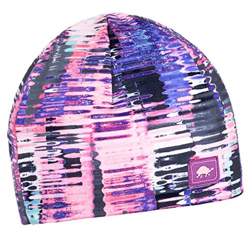 Turtle Fur Hidden Pony Comfort Shell UV Active Performance Ponytail Beanie, Rosy Outlook
