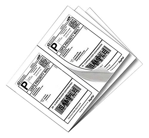 SJPACK 1000 Half Sheet Self Adhesive Shipping Labels 8.5' x 5.5' Address Labels for Laser & Inkjet Printers