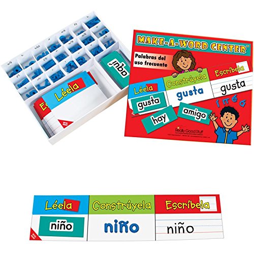 Really Good Stuff Make-a-Word Center: Spanish High- Frequency Words – Helps Students Master High-Frequency Word Recognition – Read, Build, and Write Spanish High-Frequency Words, Grades K-2