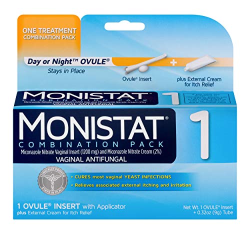 Monistat 1-Day Yeast Infection Treatment | Ovule + Itch Cream Combination Pack