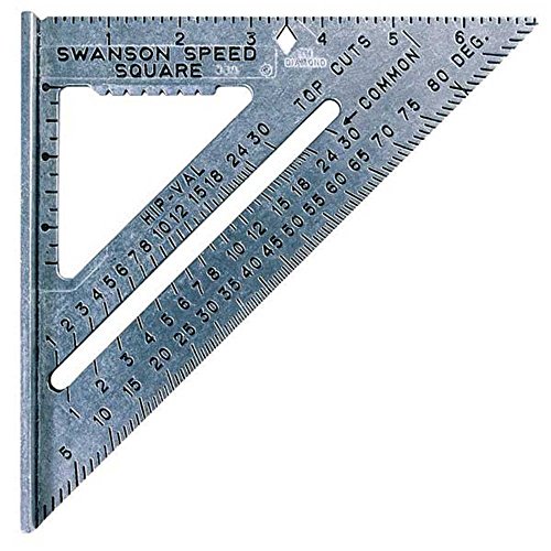 Swanson Tool Co S0101 7-inch Speed Square Layout Tool with Blue Book