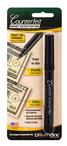 Dri-Mark Counterfeit Money Detector Pen for Use with U.S. Currency