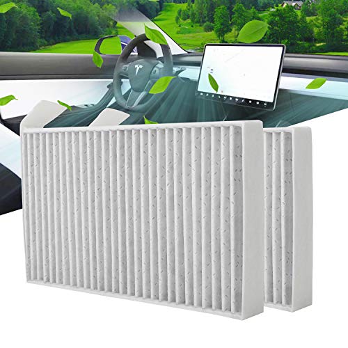 BASENOR Tesla Model 3 Model Y Replacement Cabin Air Filter (Set of Two)