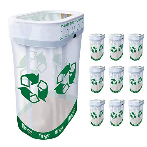 Trashco Flings Bins POP UP Recycle Bins - 10 Pack
