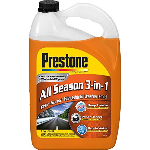 Prestone AS658 Deluxe 3-in-1 Windshield Washer Fluid, 1 Gallon