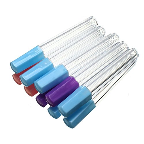 Pack of 10 Multi Colors Plastic Felting Sewing Needles Container Sewing Needles Kit Storage Bottles Holder