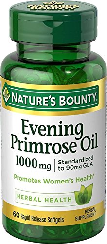 Nature's Bounty Nature's Bounty Evening Primrose Oil, 1000mg, 120 Softgels (2 X 60 Count Bottles), 120 Count ()