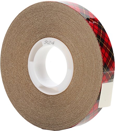 3M Scotch ATG Adhesive Transfer Tape 924 Clear, 0.50 in x 36 yd 2.0 mil (Pack of 12)