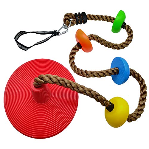 Xinlinke Tree Climbing Rope and Kids Disc Swing Seat Set Outdoor Backyard Playground Accessories