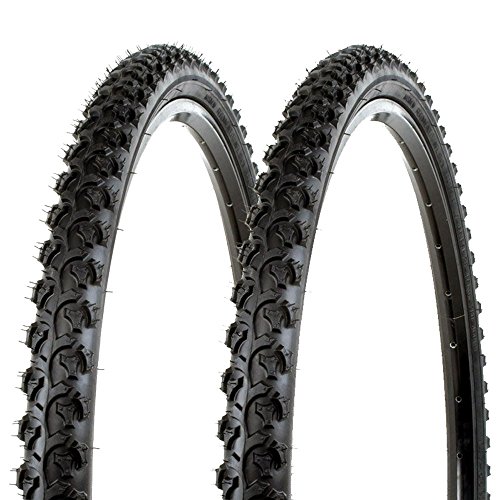 Sunlite Bicycle K831 Alpha Bite Mountain Tires PAIR 26x1.95' Black Trail Knobby