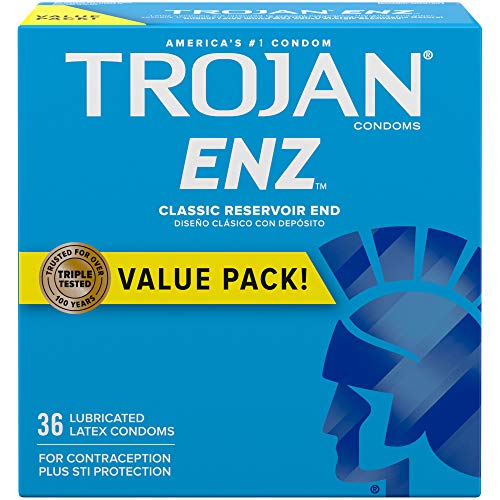 Trojan ENZ Premium Smooth Lubricated Condoms - 36 Count