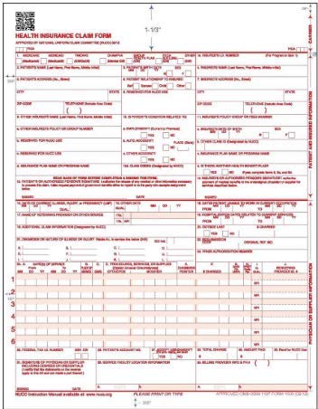 (Pack of 500) CMS 1500 Forms, HCFA 1500 Forms, Health Insurance Claim Form, Medicare Claims for Taxes, CMS 1500 Claim Forms 02/12