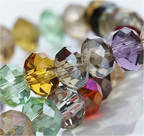 Hybeads 100Per Assorted Top AAA Quality 5040 Assorted Crystal, Mixed, Size 6.0