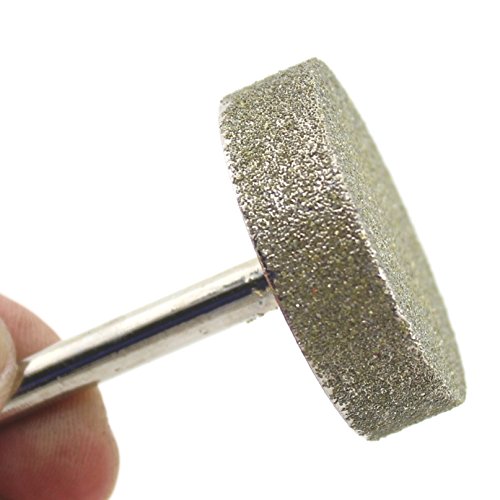 ILOVETOOL Diamond Coated 40mm CYLINDER Cylindrical Mounted Point Grinding Wheel 80 Grit