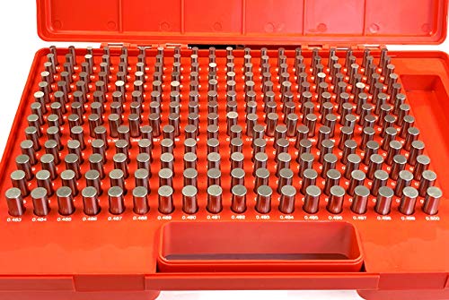 HHIP 4101-0012 (M2-) Pin Gage Set (0.251' - 0.500'), 250 Piece