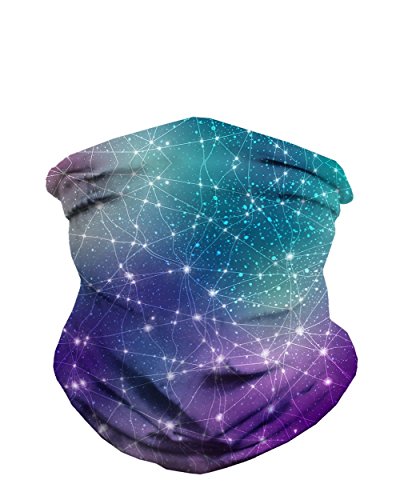 iHeartRaves Constellations Galaxy Neck Gaiter Face Scarf Mask Bandana Gator