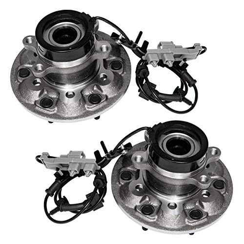TUCAREST 515110 + 515111 (Pair) Left Right Front Wheel Bearing and Hub Assembly Compatible With 04-08 Chevrolet Colorado GMC Canyon 2006 Isuzu i-350 07-08 Isuzu i-370 [4WD Only;6-Stud Hub W/ABS]