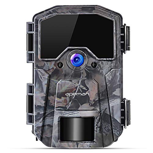 APEMAN Trail Camera 20MP 1080P Wildlife Camera, Night Detection Game Camera with No Glow 940nm IR LEDs, Time Lapse, Timer, IP66 Waterproof Design