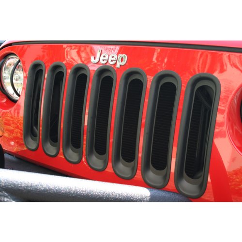 Rugged Ridge 11306.30 Black Grille Insert for 2007-18 Jeep Wrangler JK