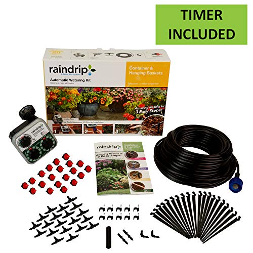 Raindrip R560DP Automatic Watering Kit for Container and Hanging Baskets, Water up to 20 plants with this kit