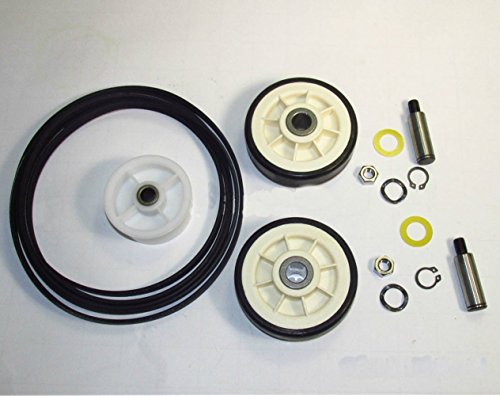 MAYT-1 Dryer Maintenance Kit, Contains Dryer Rollers,Shafts, Belt, Idler Pulley, ( 303373, 33002535, 12001541, 6-3700340 )Replacement for Maytag, Whirlpool,Magic Chef Dryers.
