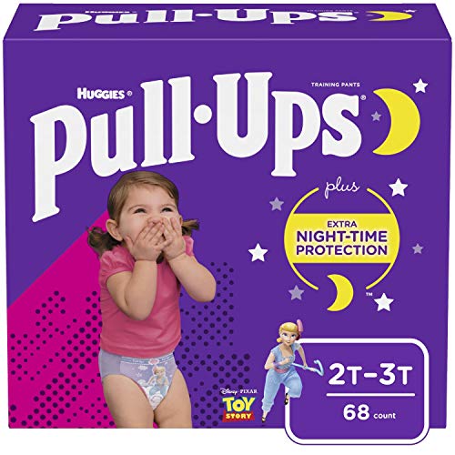 Pull-Ups Night-Time Girls' Training Pants, 2T-3T, 68 Ct