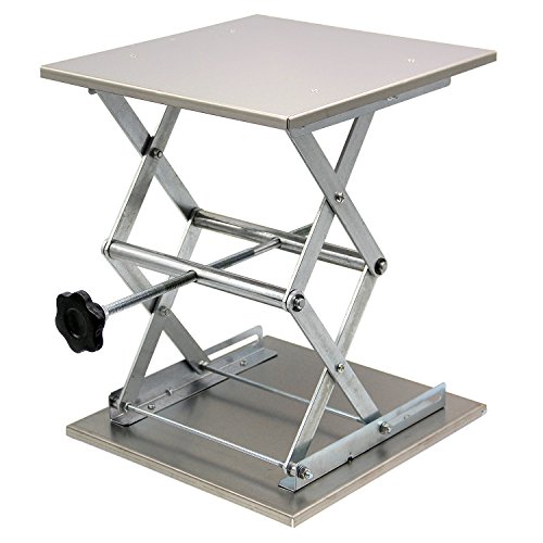 HFS (R) Plate 12x12'; Overall Height 15'; Lab Jack Scissor Stand Platform LAB Load Bearing 25kg/55lbs