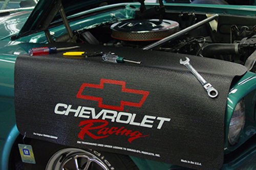 Drake - Grip Fender Cover - Chevrolet Racing Red , Black , 22'x34'