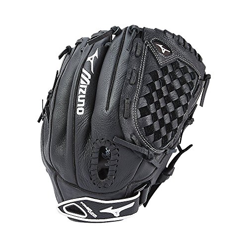 Mizuno Prospect Fastpitch Softball GPL1200F2 Utility 312589 Gloves, Size 12, Black