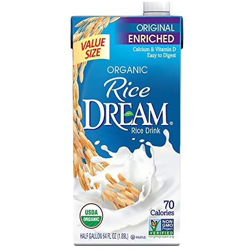 RICE DREAM Enriched Original Organic Rice Drink, 64 Fl Oz, Pack of 8