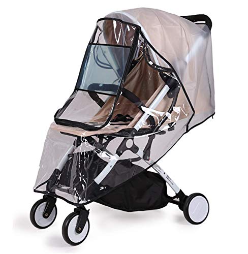 Bemece Stroller Rain Cover Universal, Baby Travel Weather Shield, Windproof Waterproof, Protect from Dust Snow