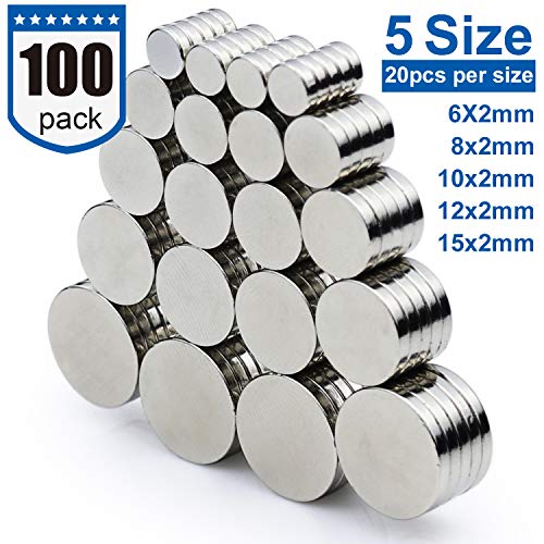 DIYMAG Refrigerator Magnets for Office, Hobbies, Crafts and Science, Round Ceramic Industrial Ferrite Magnets, Push Pin Magnets, Fridge Magnets, Whiteboard Magnets