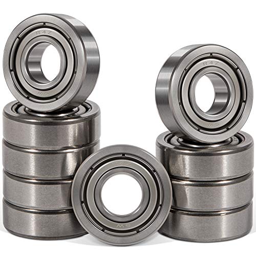 10 PCS R4-ZZ(1/4 x 5/8 x 10/51 inch) Premium Double Metal Shielded Radial Ball Bearing - Deep Groove Bearing - High Speed - Compatible for Electric Motor Applications