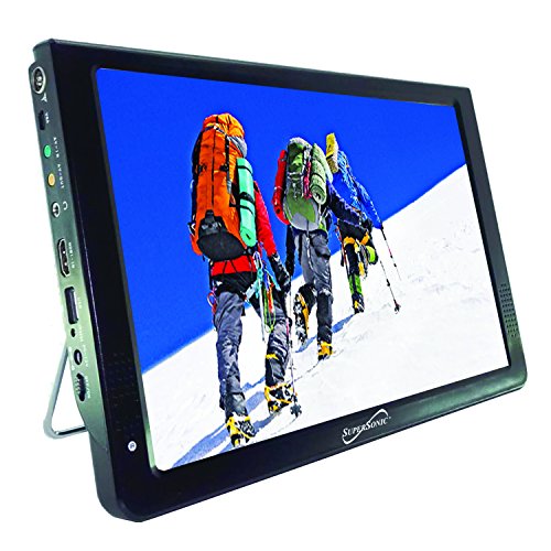 SuperSonic SC-2812 Portable Widescreen LCD Display with Digital TV Tuner, USB/SD Inputs and AC/DC Compatible for RVs (12-inch)
