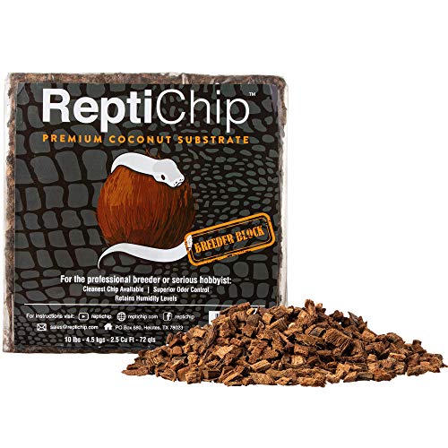 ReptiChip Premium Coconut Reptile Substrate, 72 Quarts, Perfect for Pythons, Boas, Lizards, and Amphibians