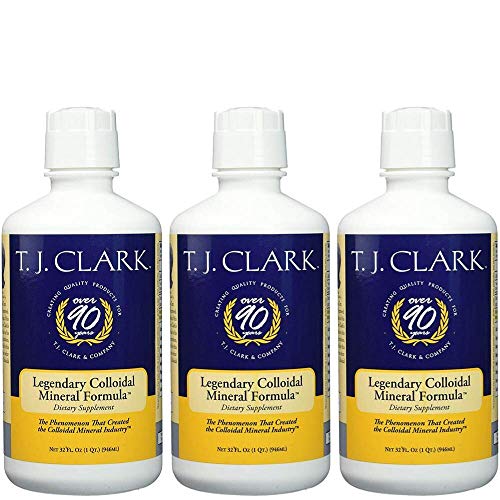 T.J. Clark Legendary Colloidal Mineral Formula 32 fl. oz. (3 Pack) by T.J. Clark