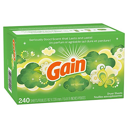 Gain Dryer Sheets, Original, 240 Count (Packaging May Vary)