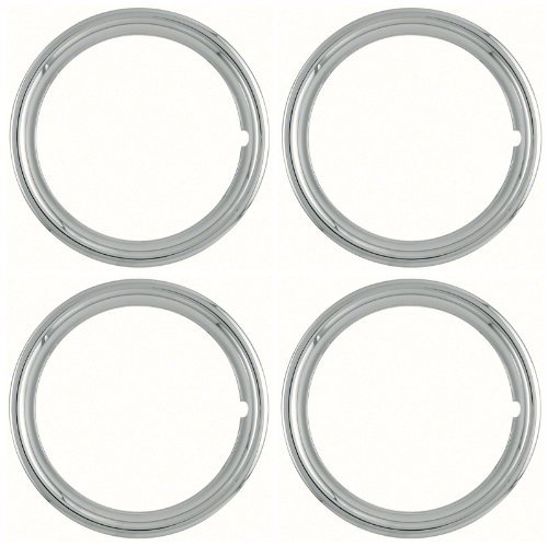 Coast to Coast IWC1514S Set of 4 Polished Stainless Steel 14 Inch 1-1/2 inch Beauty Trim Rings 1514S