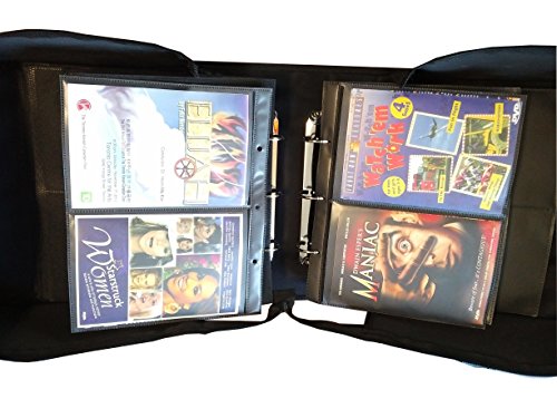 MegaDisc 240 DVD Album Black Nylon Fabric with Removable Sleeves Hold 120 Titles