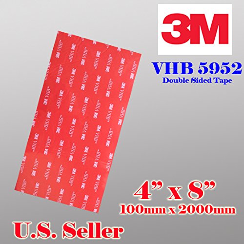 3m VHB 4' X8' Double Sided Foam Adhesive Sheet Tape 5952 Automotive Mounting Industrial Grade Very High Bond 5952 (10 sheet 4'x8')